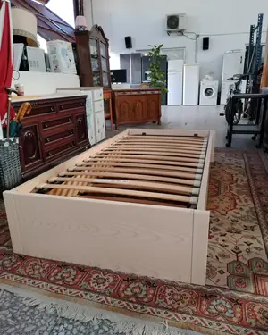 Cama nido individual en madera clara - miniatura 1