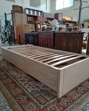 Cama nido individual en madera clara - miniatura 4