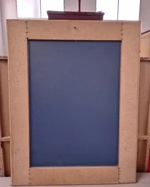 Espejo vintage de mimbre claro - miniatura 6