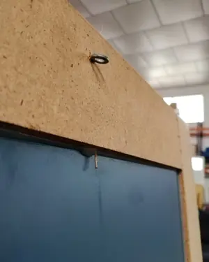 Espejo vintage de mimbre claro - miniatura 7