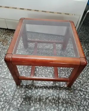 Mesa de centro madera y cristal - miniatura 5