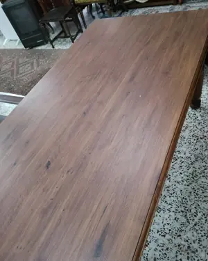 Mesa de comedor maciza de nogal - miniatura 5