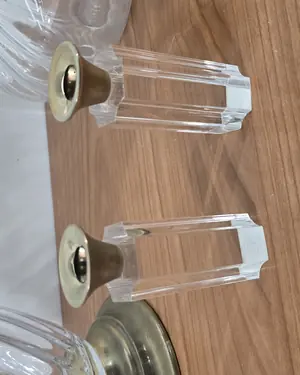 Conjunto decorativo de cristal y latón - miniatura 2