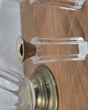 Conjunto decorativo de cristal y latón - miniatura 3