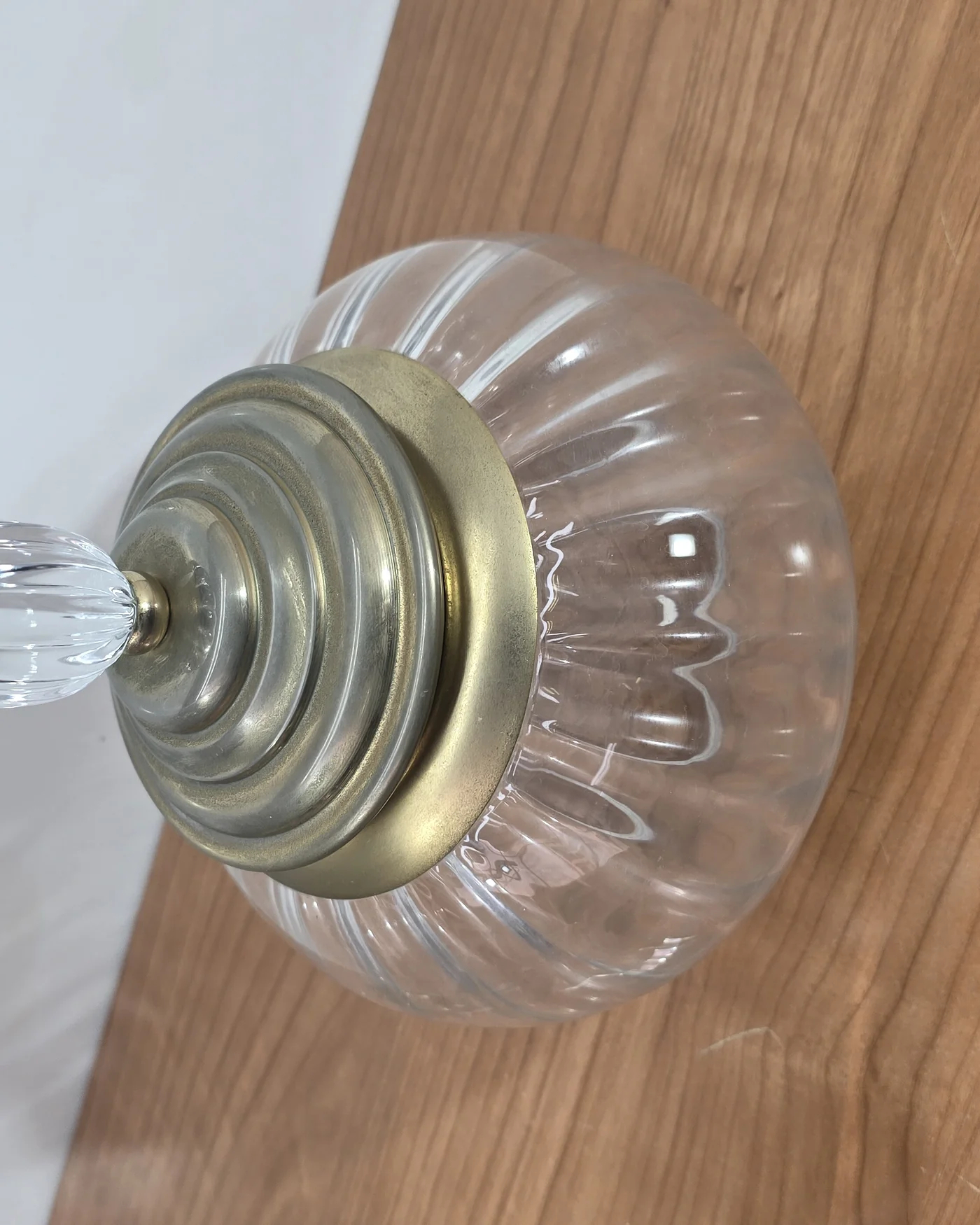 Conjunto decorativo de cristal y latón - imagen 5