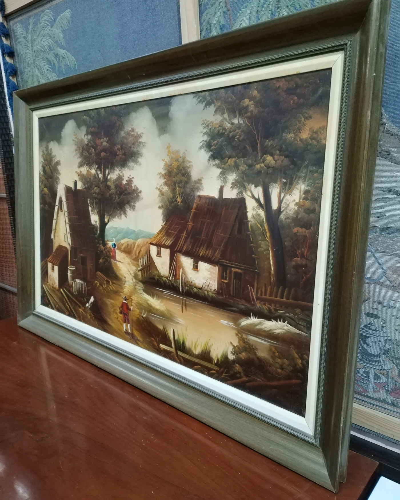 Cuadro de paisaje holandés sobre lienzo enmarcado - imagen 5
