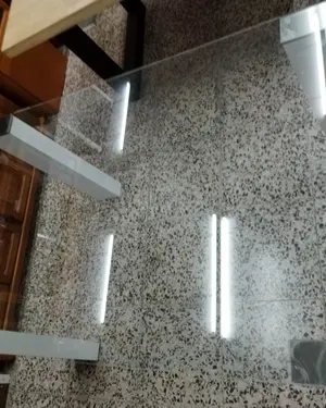 Mesa de Comedor con Cristal y Patas de Espejo - miniatura 4
