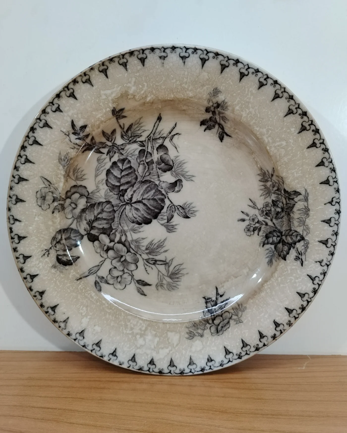 Plato antiguo sarreguemines florence - imagen 2