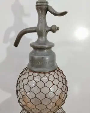 Sifón de agua mineral vintage seltzogene d.fevre - miniatura 5