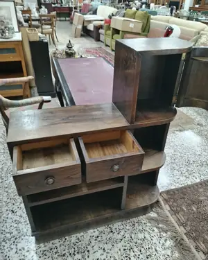 Mueble vintage para bar y copas con cajones y alacena - miniatura 3