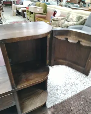 Mueble vintage para bar y copas con cajones y alacena - miniatura 4