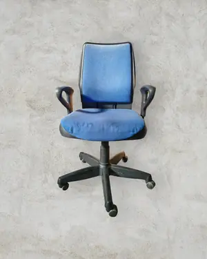 Silla de Oficina Giratoria Azul - miniatura 1