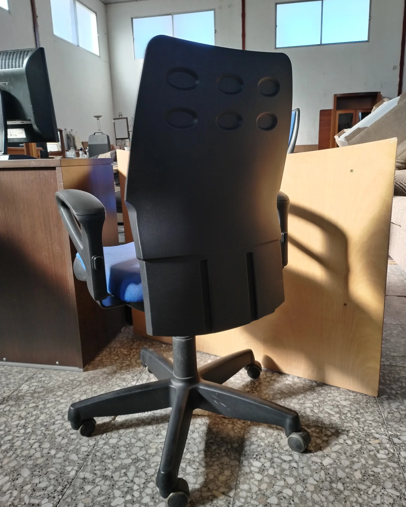 Silla de Oficina Giratoria Azul - imagen 3