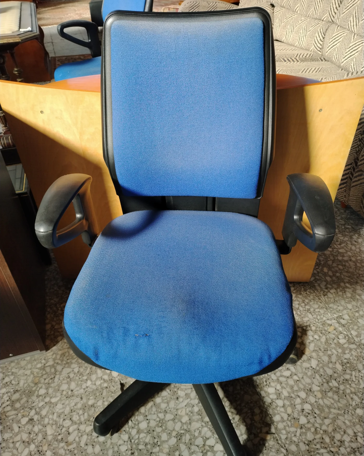 Silla de Oficina Giratoria Azul - imagen 5