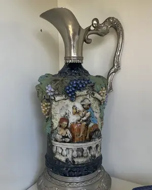 Decantador pintado a mano vietata art 25 - miniatura 1