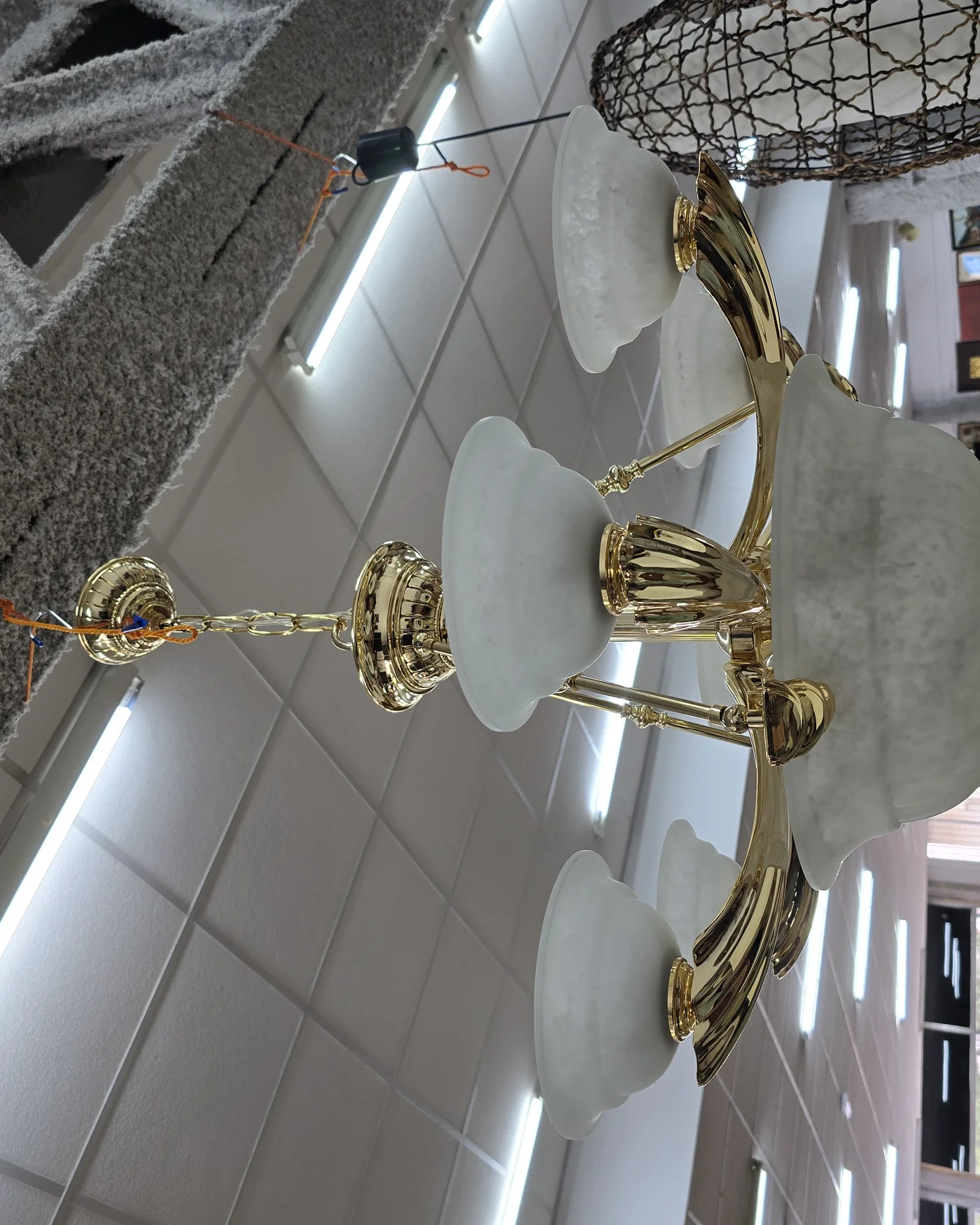Lampara grande de cristal - imagen 1