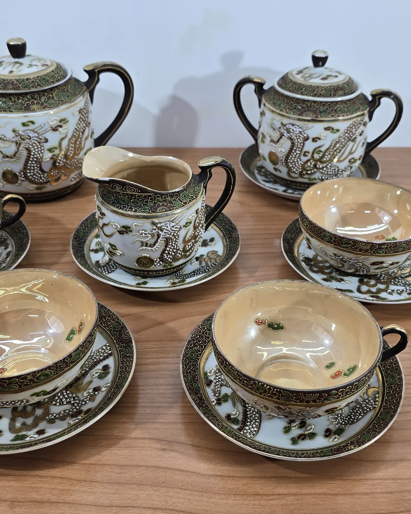 Anitguo juego de te japones porcelana - imagen 1