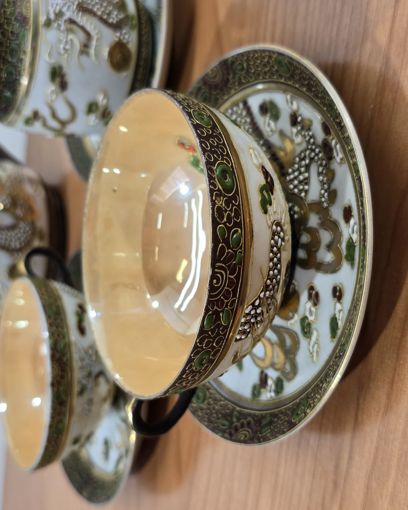 Anitguo juego de te japones porcelana - imagen 2