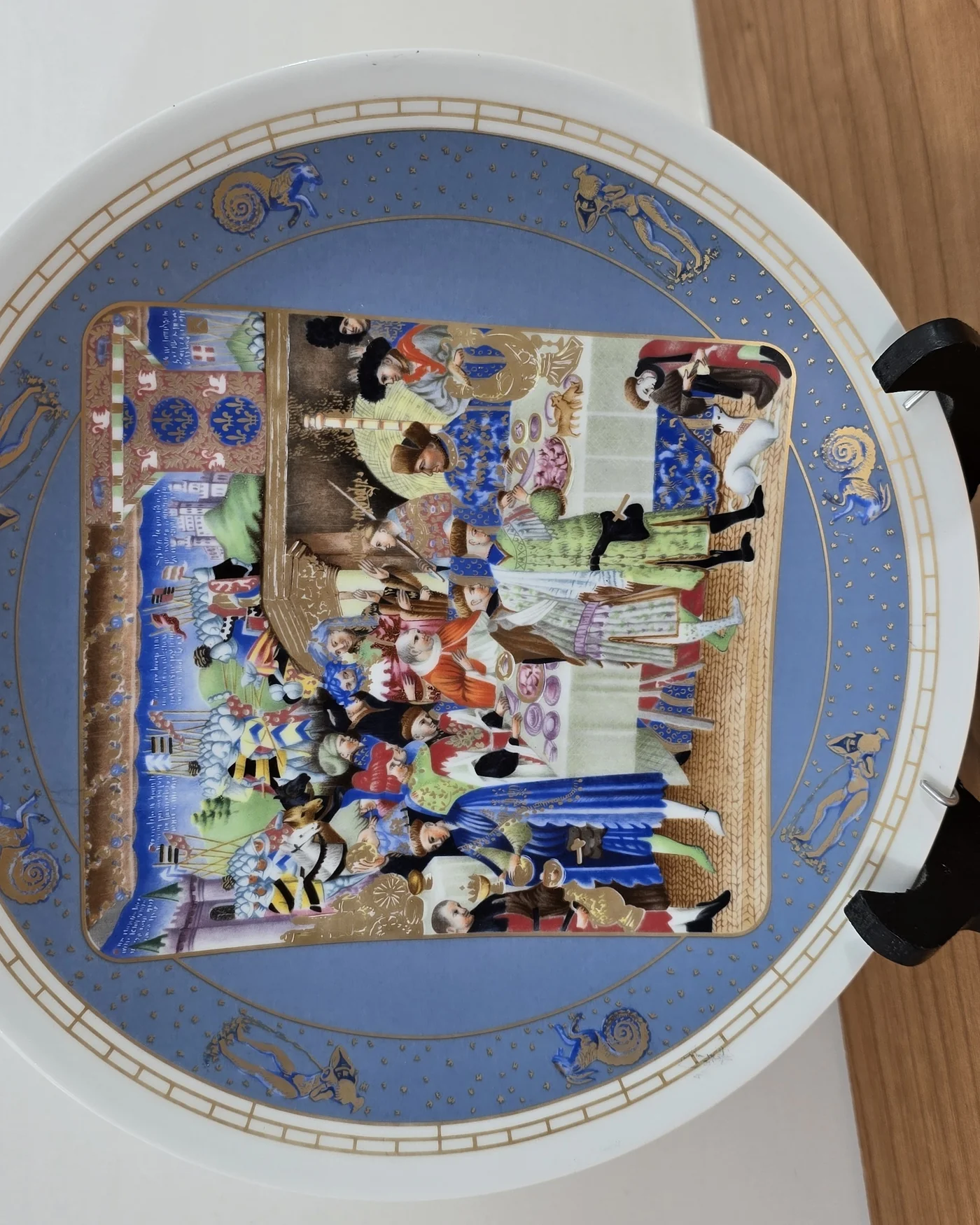 Plato porcelana de limoges jean duthiel - imagen 2
