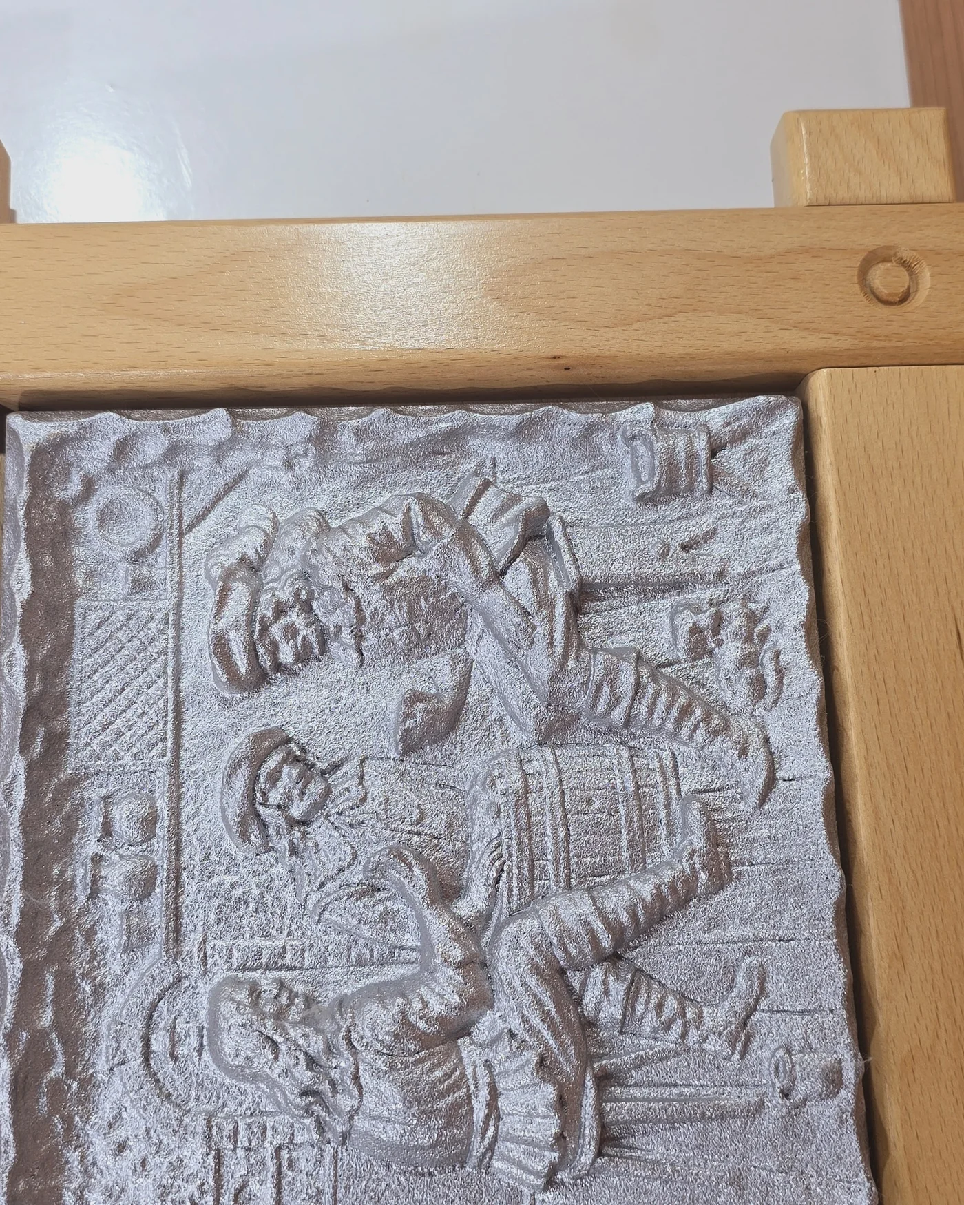 Cuadro de escayola pintado - imagen 2