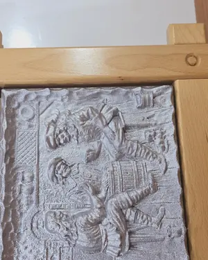 Cuadro de escayola pintado - miniatura 2