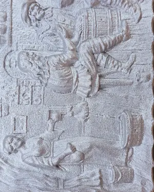 Cuadro de escayola pintado - miniatura 4