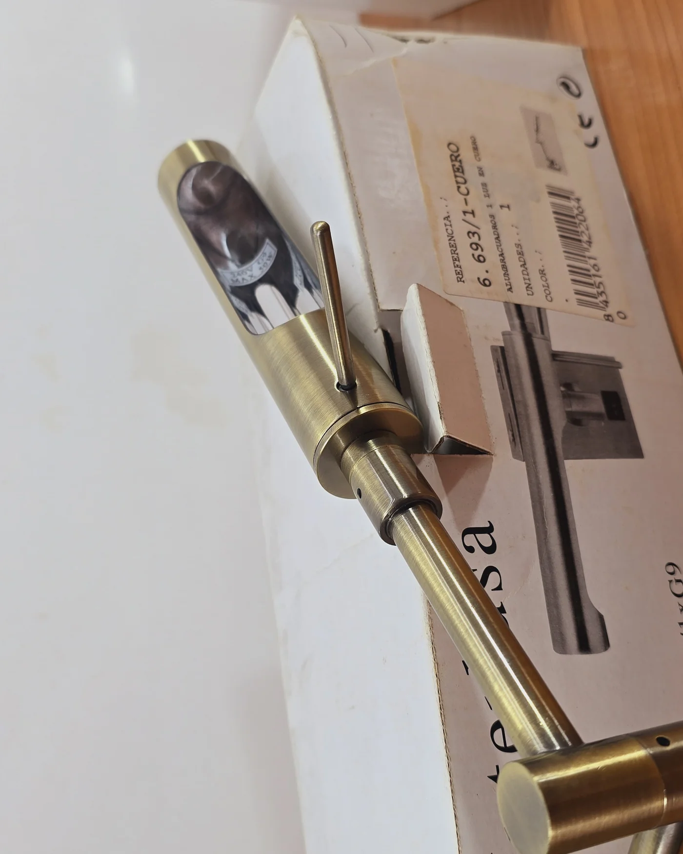 Aplique de pared dorado vintage - imagen 4
