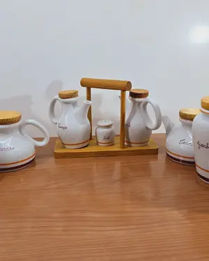 Conjunto tarros de cocina blanco de porc - miniatura 1
