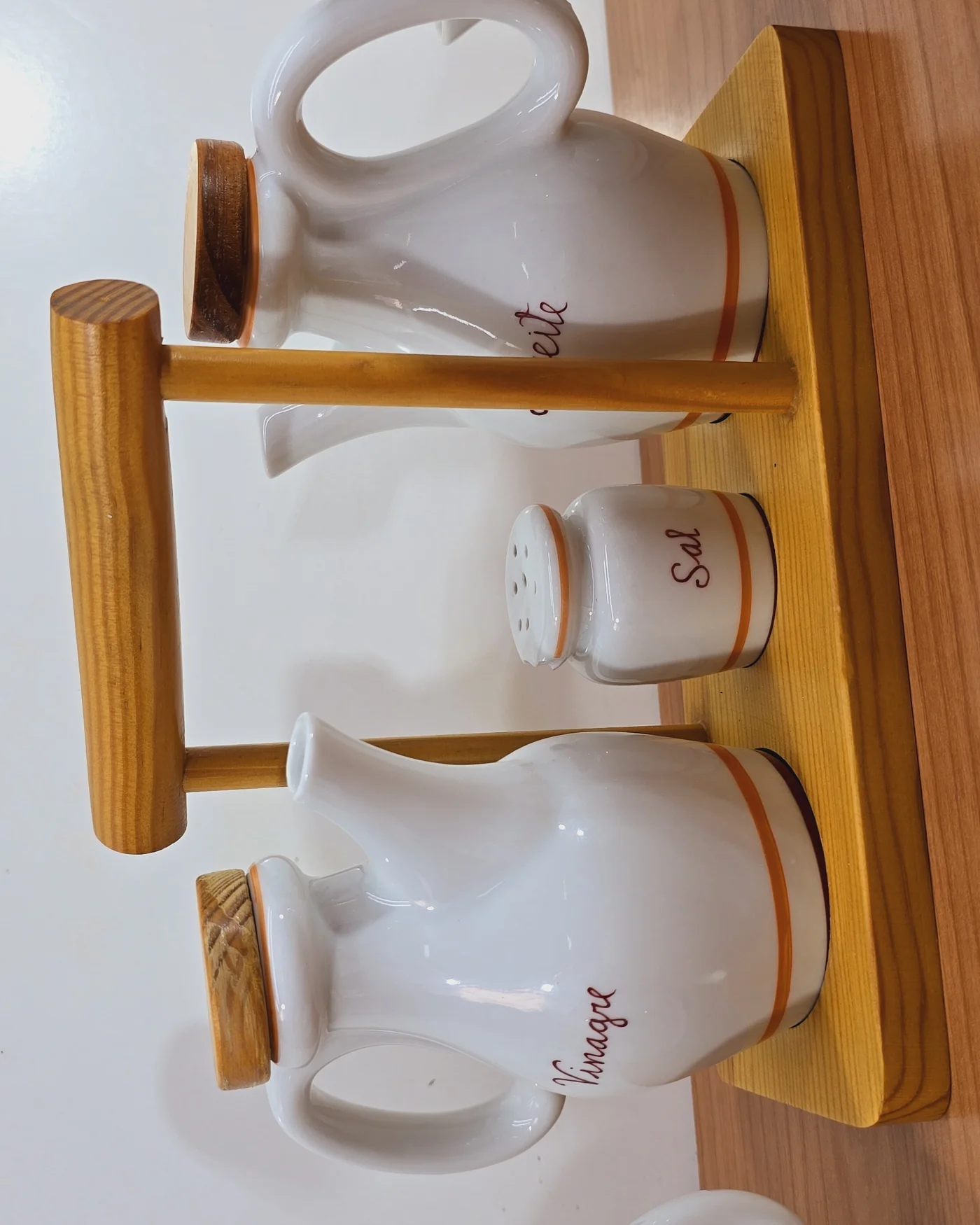 Conjunto tarros de cocina blanco de porc - imagen 3
