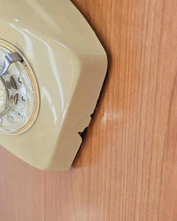Telefono beige años 70