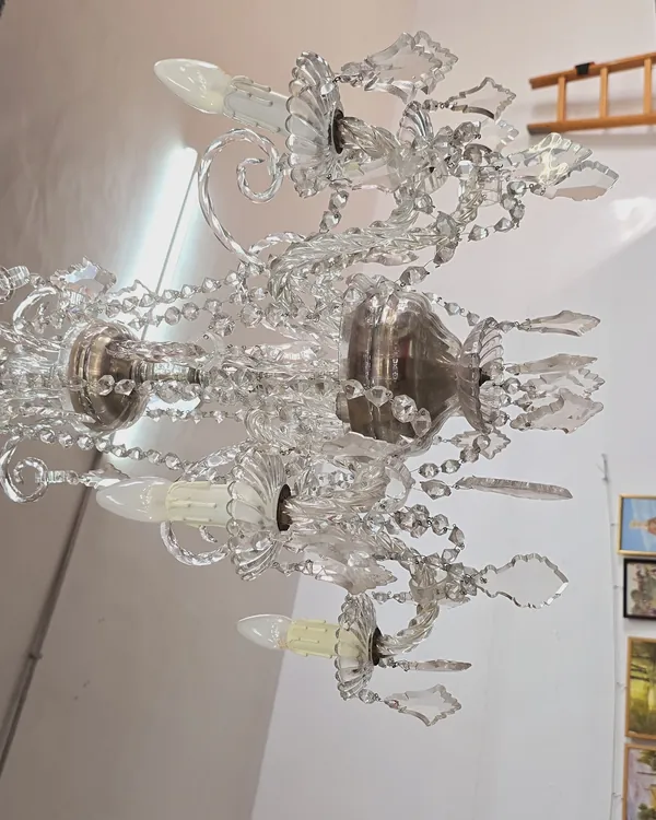 Lampara de araña de cristal