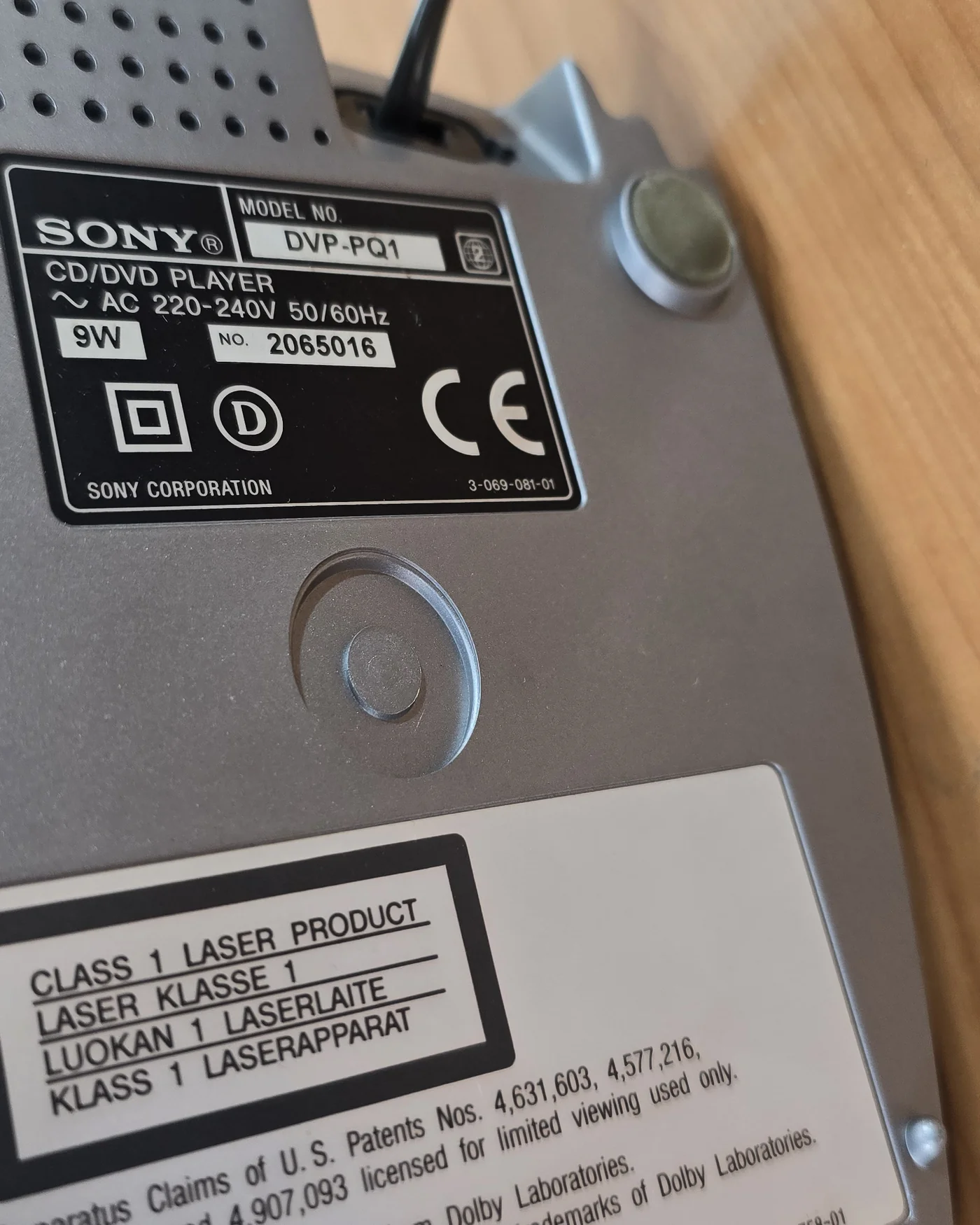 Reproductor dvd/cd sony dvp-pq1 - imagen 5