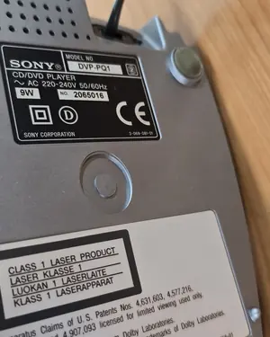 Reproductor dvd/cd sony dvp-pq1 - miniatura 5