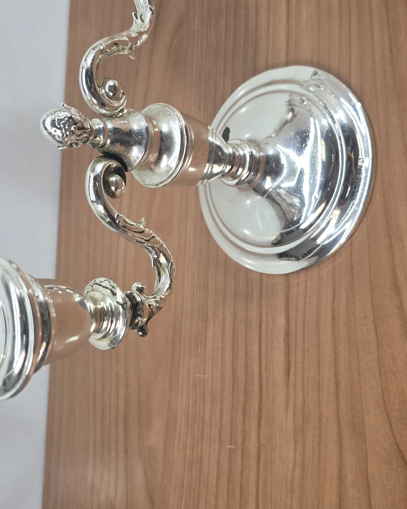 Pareja de candelabros 2 velas bañados en - imagen 5