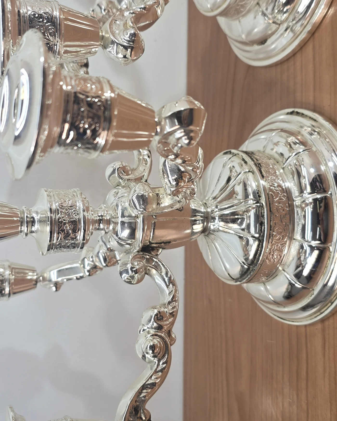 Candelabros de alpaca bañados en plata - imagen 3
