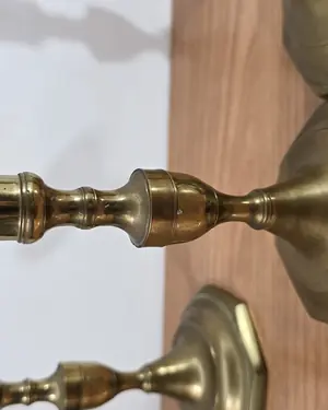 Lote de 4 candelabros de bronce - miniatura 4
