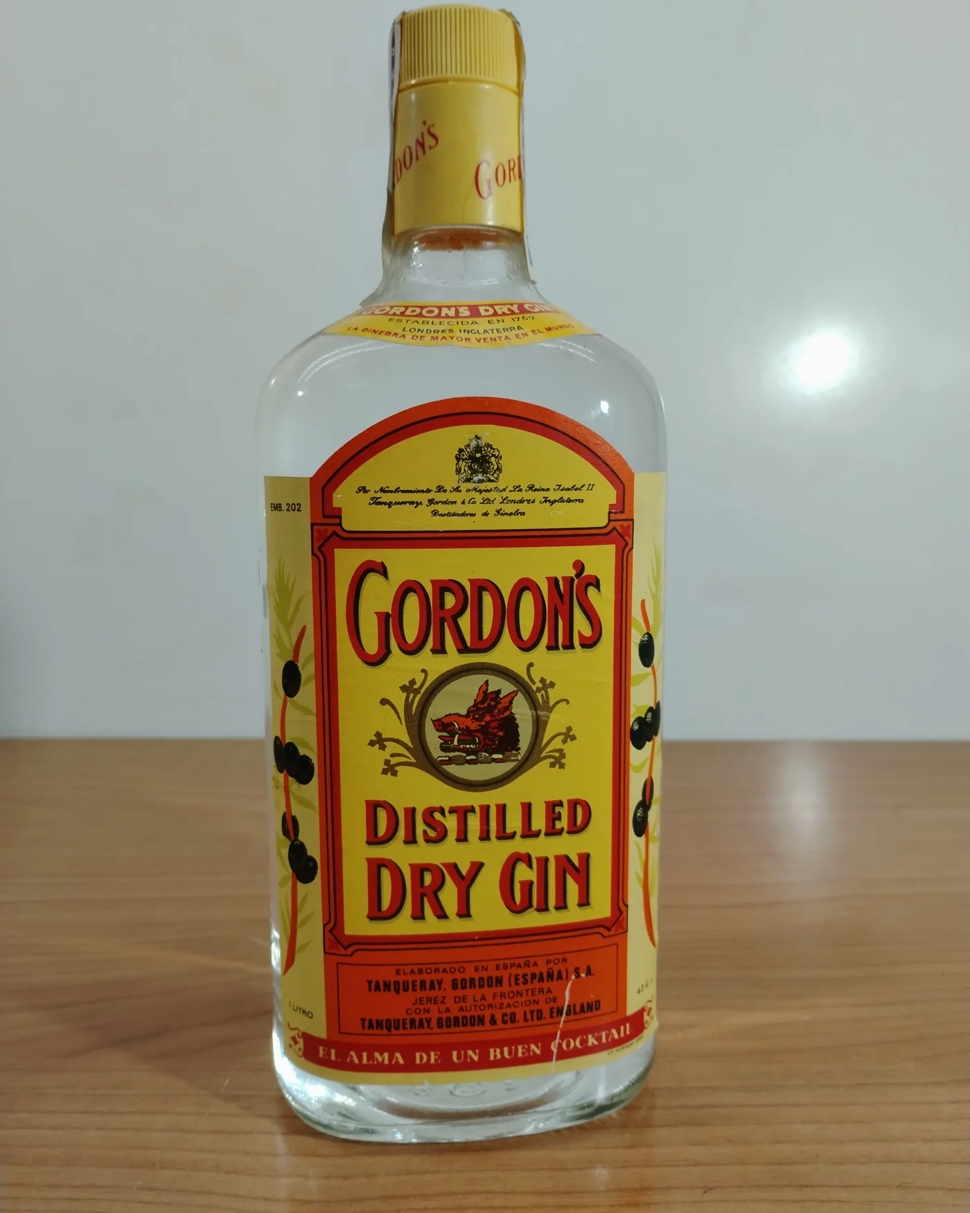 Botella gordon´s dry gin - imagen 1
