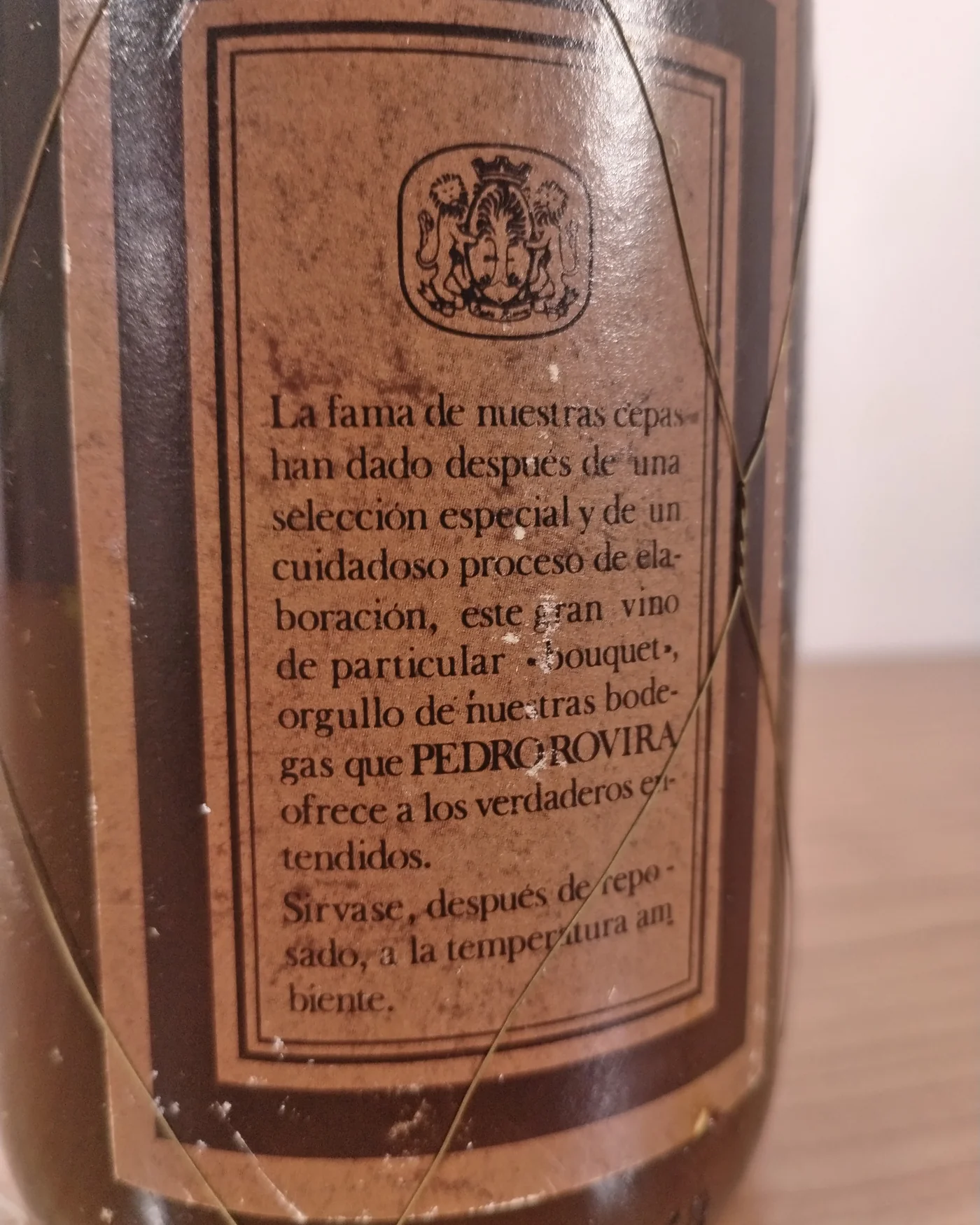 Botella pedro rovira - imagen 4
