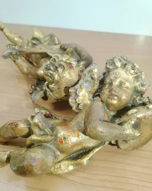 Querubines musicos pan de oro - miniatura 5