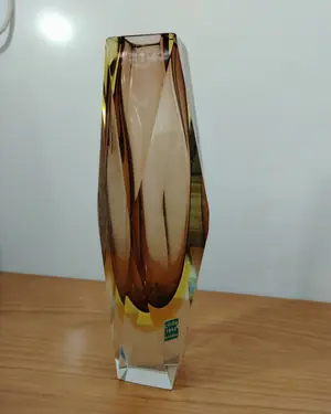 Jarrón de cristal tallado Civam 1966 - miniatura 2
