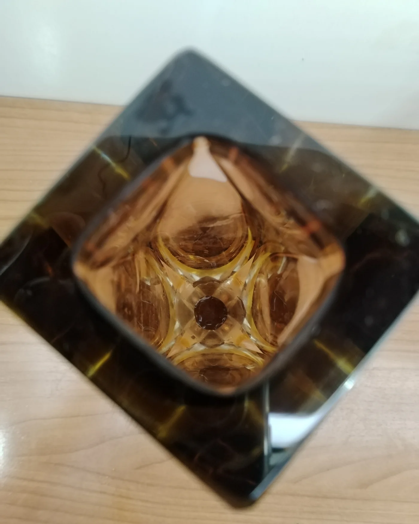 Jarrón de cristal tallado Civam 1966 - imagen 3
