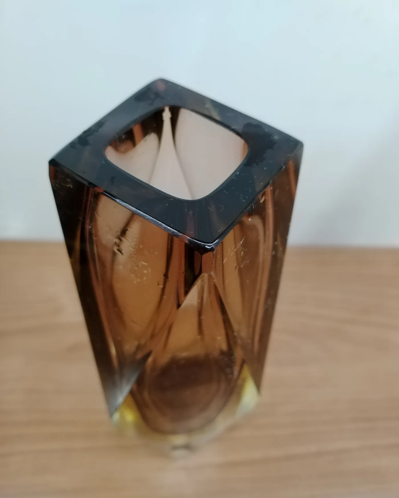 Jarrón de cristal tallado Civam 1966 - imagen 4
