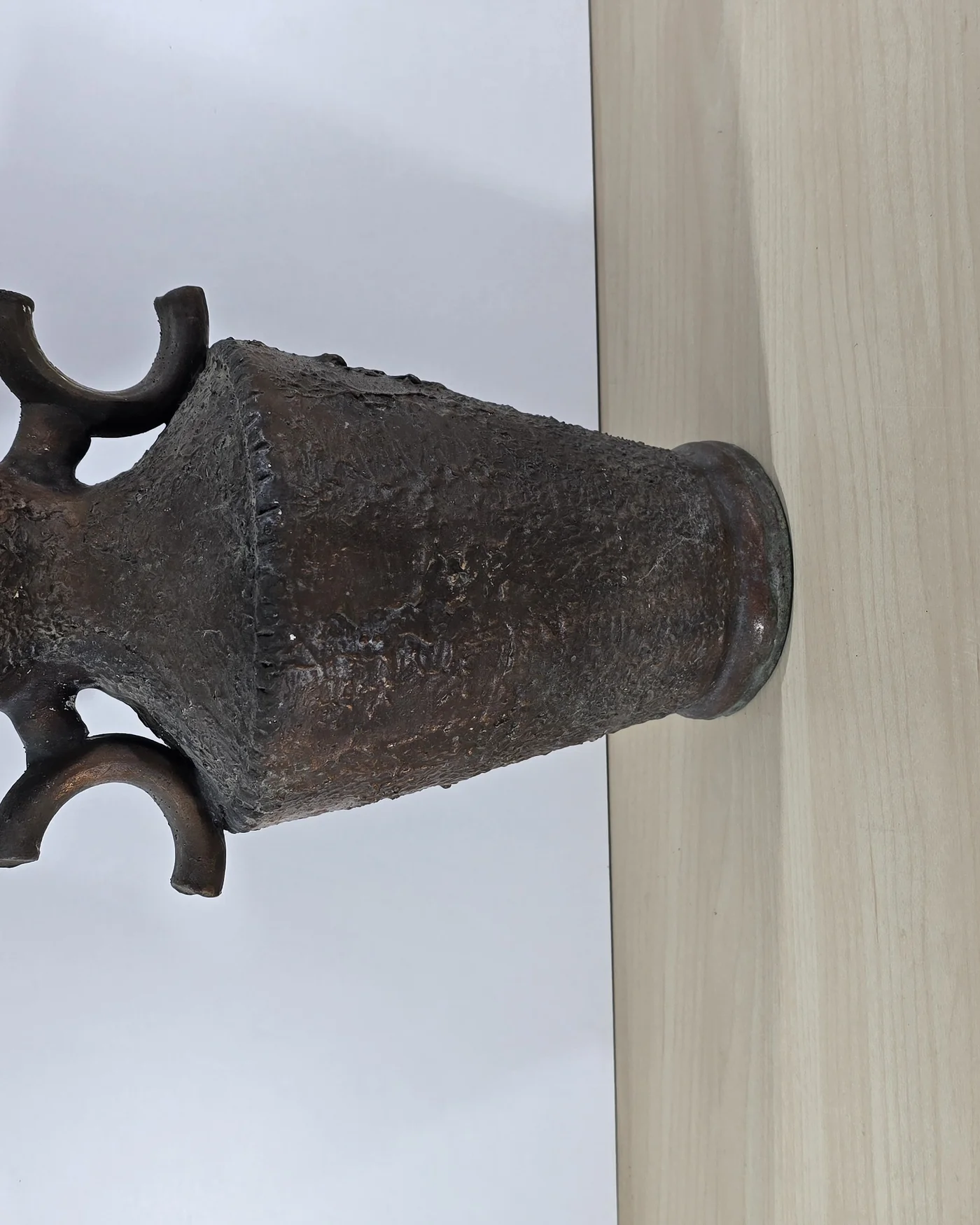 Jarron ceramica marron - imagen 1