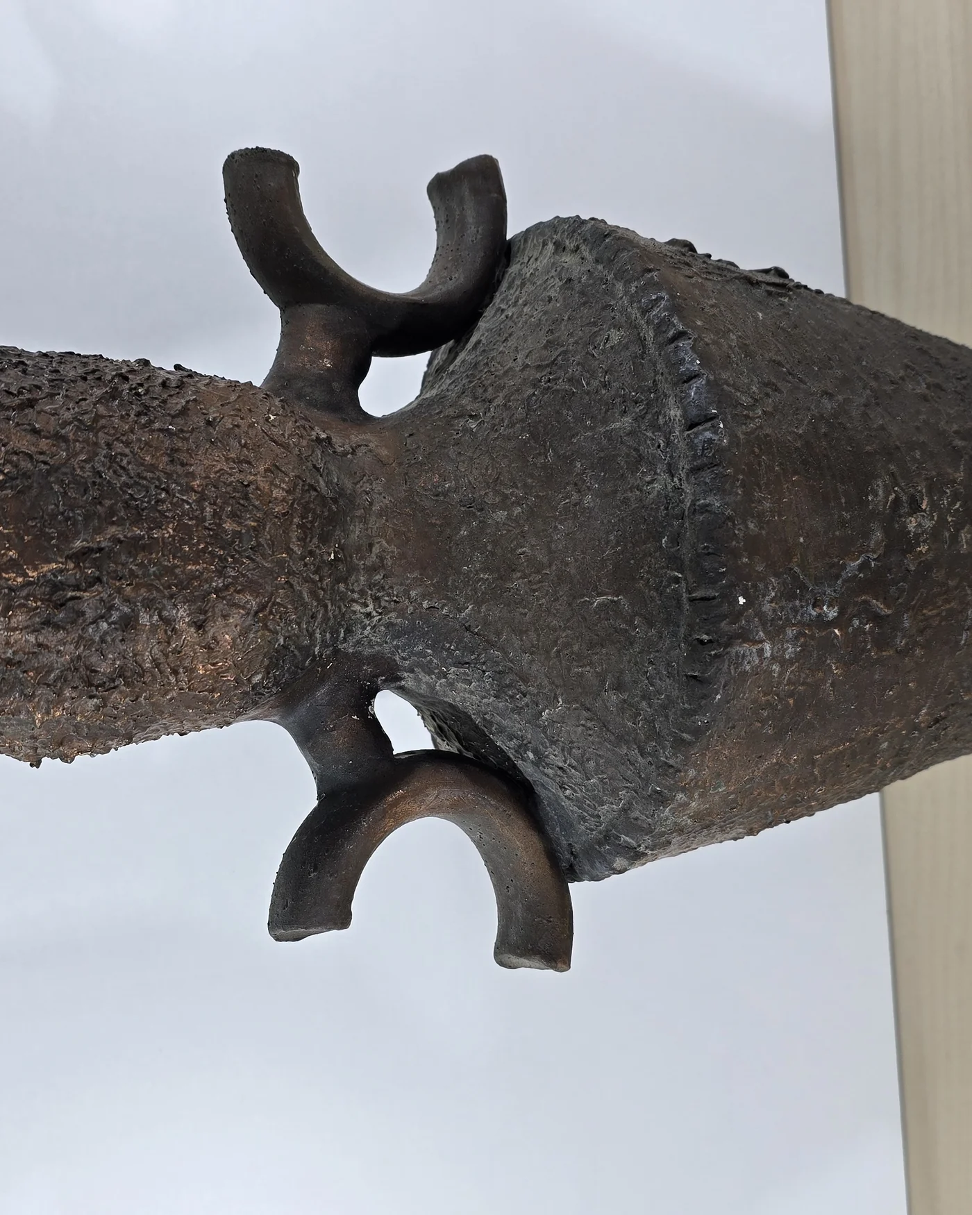 Jarron ceramica marron - imagen 3