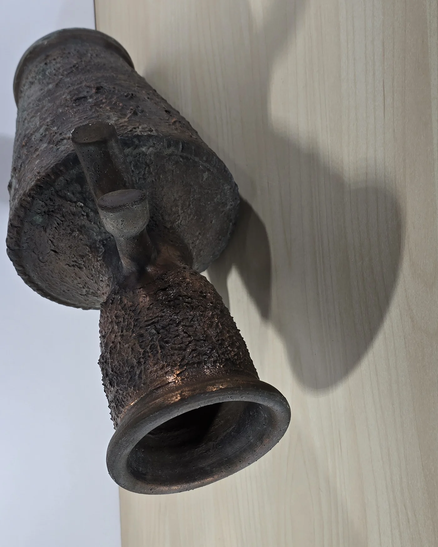 Jarron ceramica marron - imagen 4