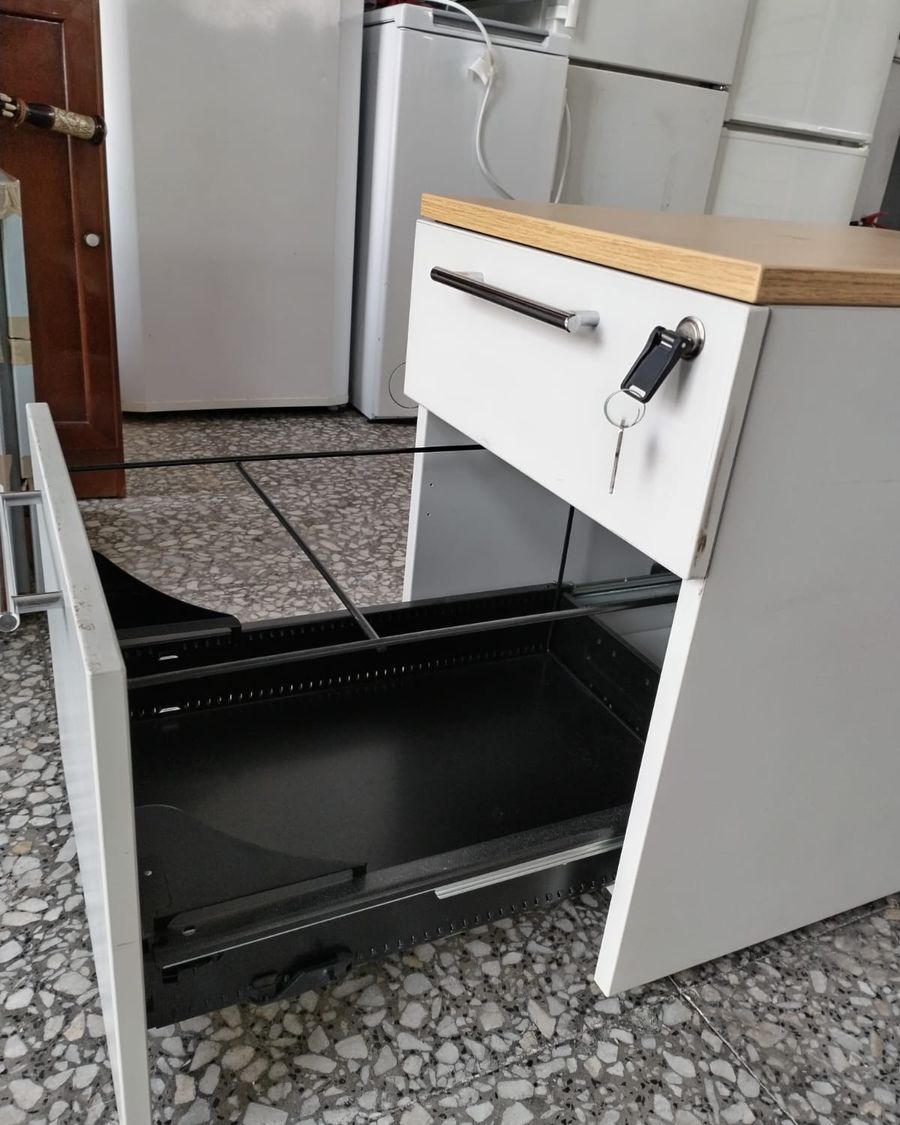 Archivador móvil de oficina con cajón superior con llave - imagen 3