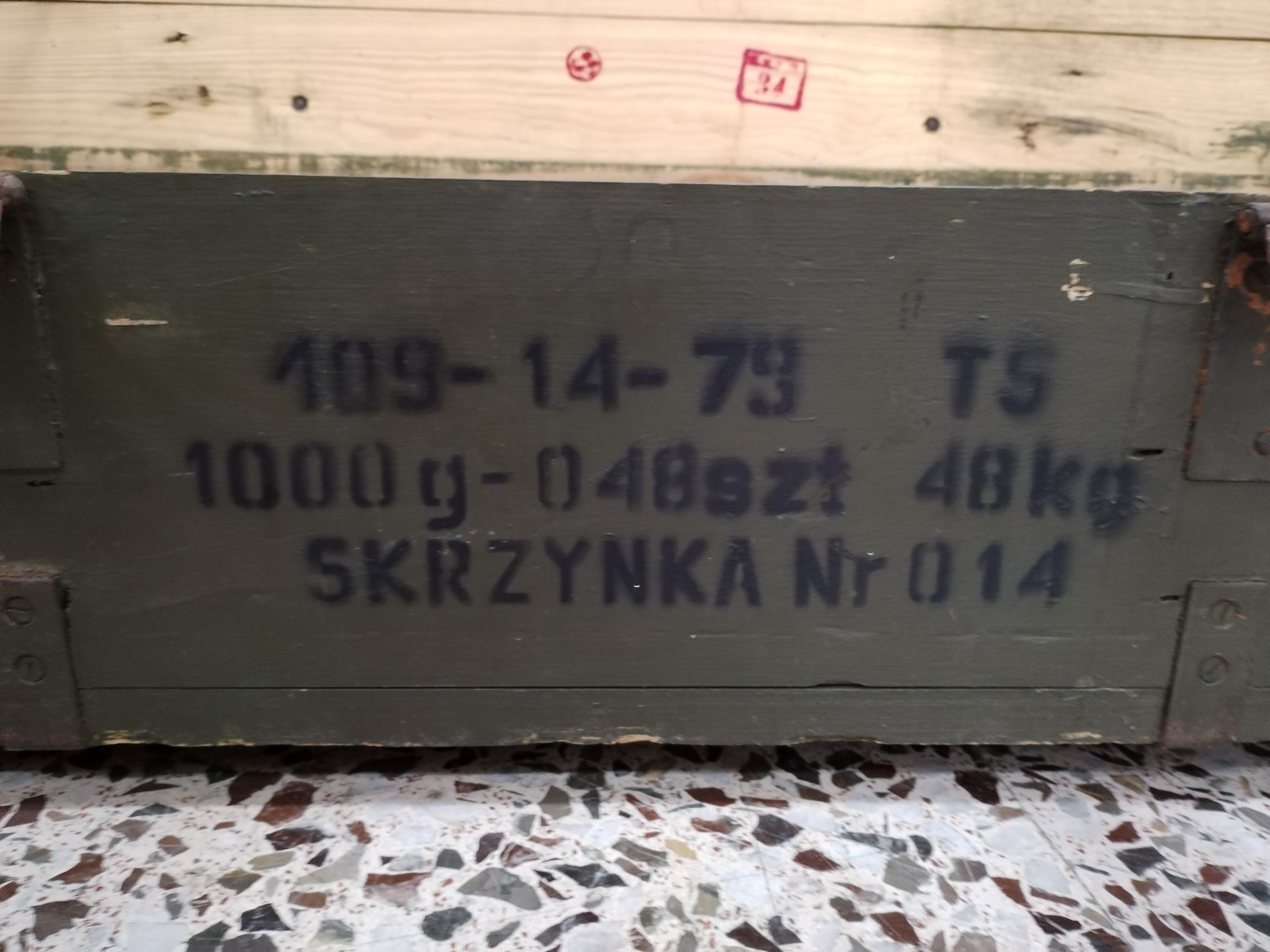 Caja de Munición Militar de Madera Vintage - miniatura 5