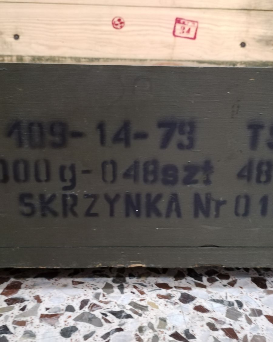 Caja de Munición Militar de Madera Vintage - imagen 5
