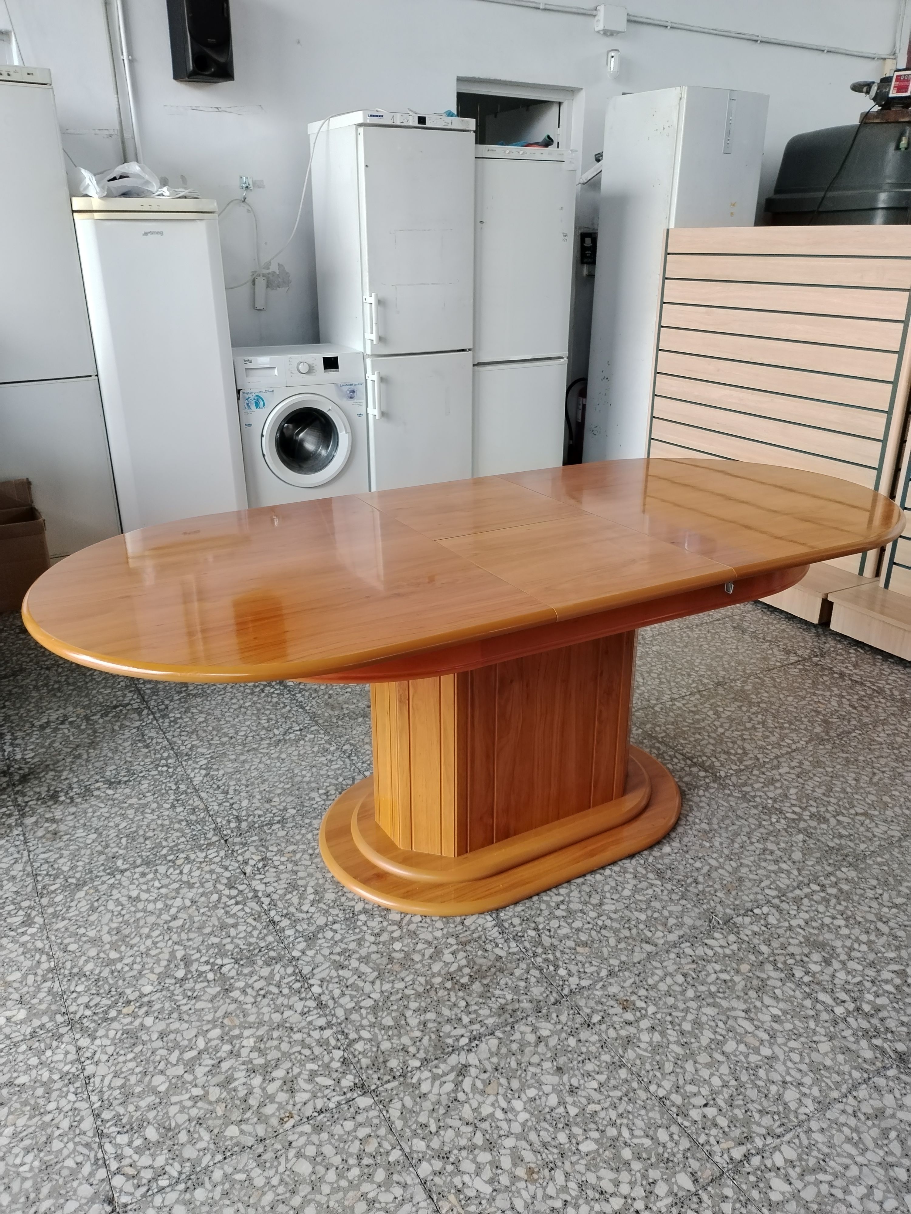 Mesa extensible ovalada estilo provenzal - miniatura 2
