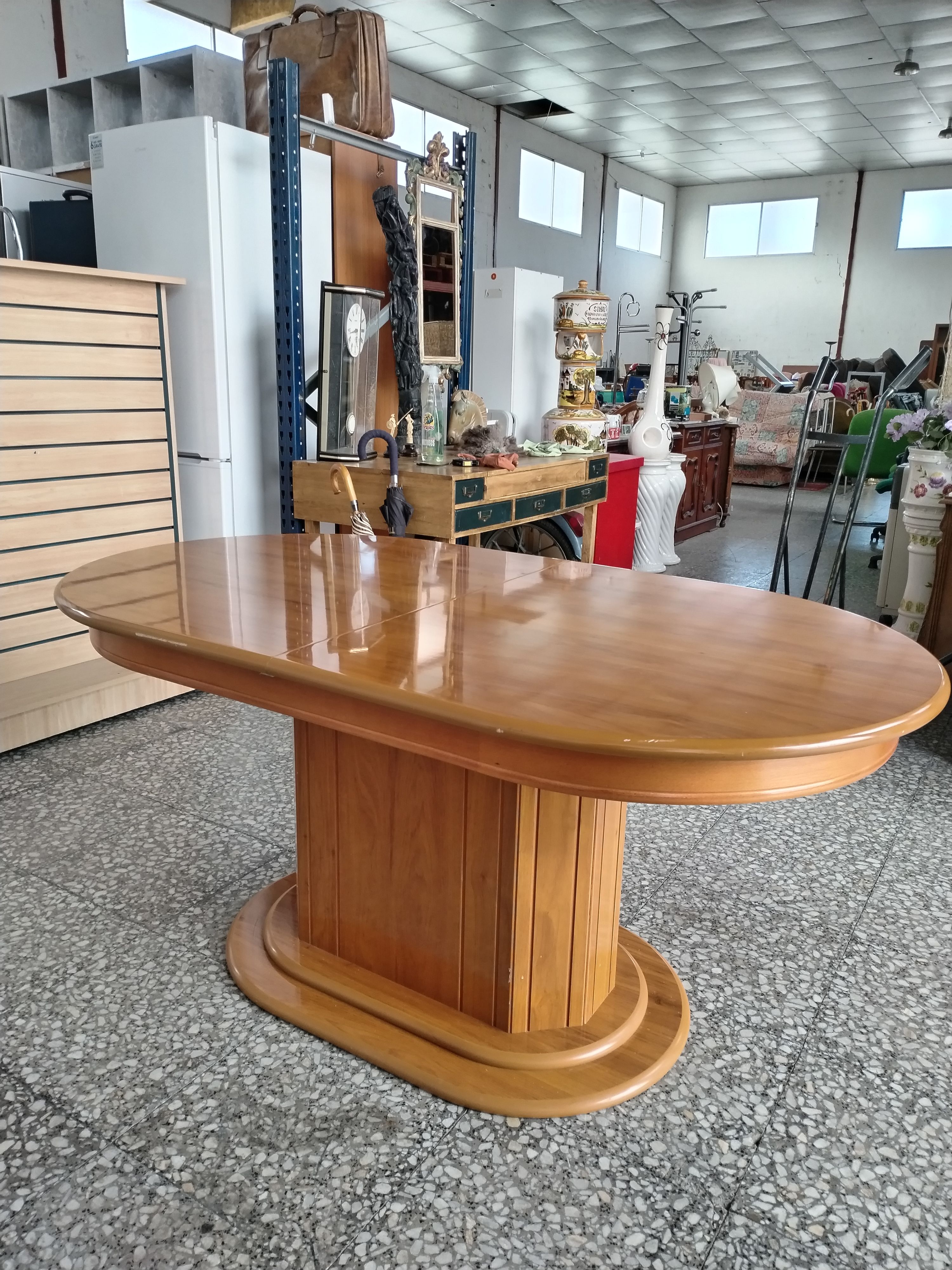 Mesa extensible ovalada estilo provenzal - miniatura 3